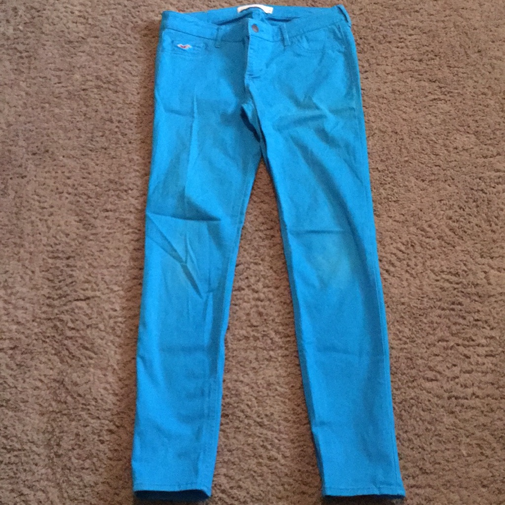 Hollister Girls Pants Sz 7 Waist 28 Skinny Leg